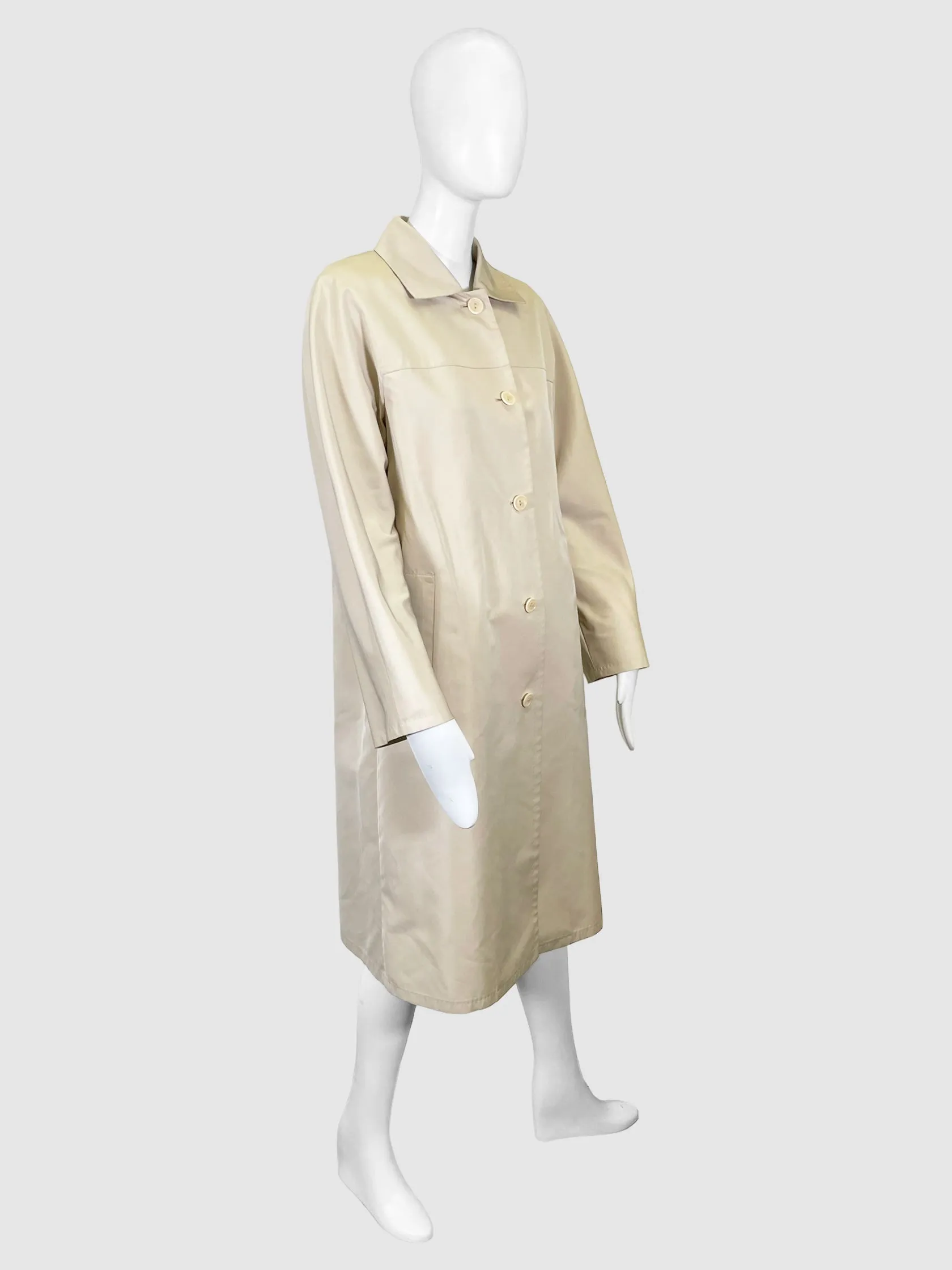 Button-Up Trench Coat - Size 8