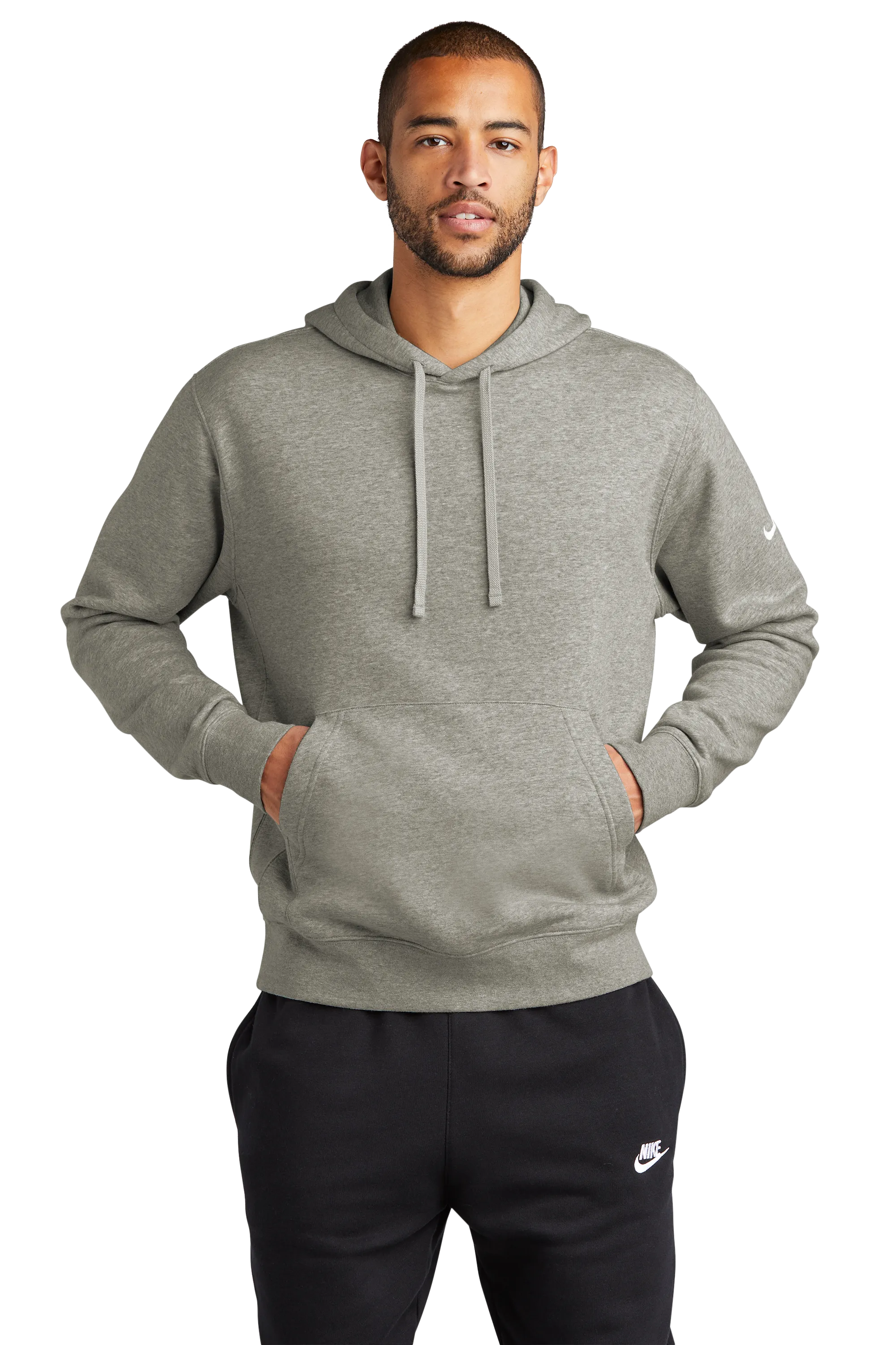 C2344 Club Fleece Sleeve Swoosh Pullover Hoodie