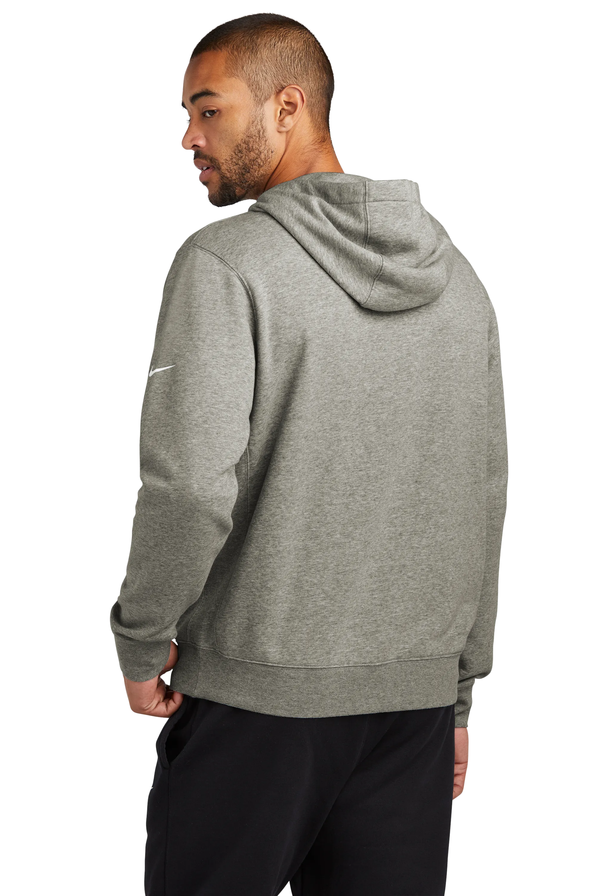 C2344 Club Fleece Sleeve Swoosh Pullover Hoodie