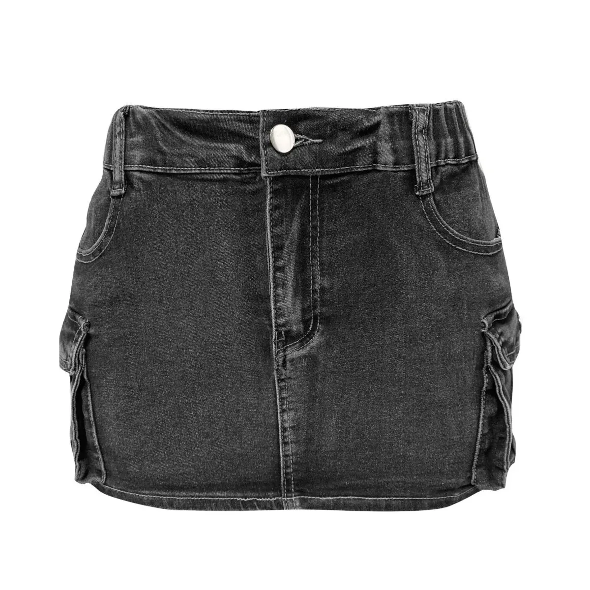 Cargo Cutie Denim Mini Skirt
