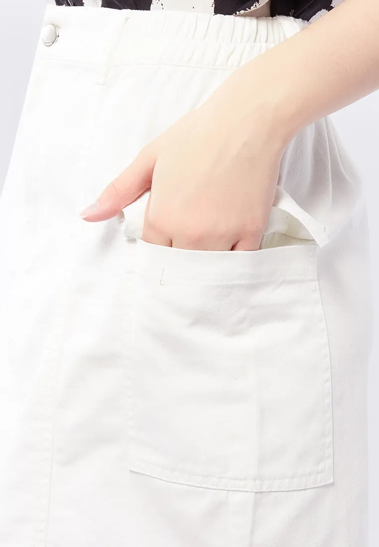 Cargo Denim Mini Skirt