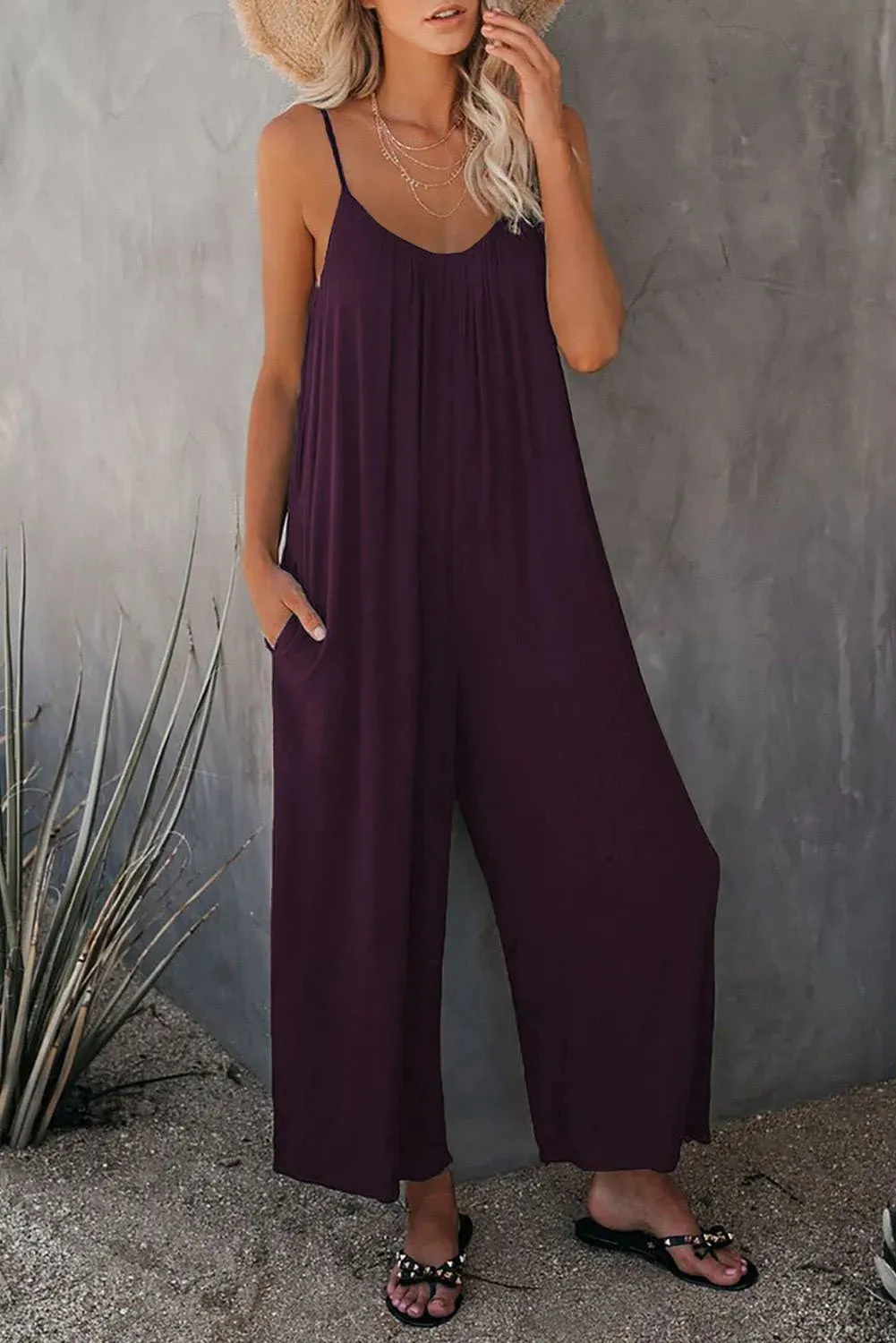 Casual Pocket Jumpsuit, Boho Suspender jumpsuit, Summer Garden outfit
