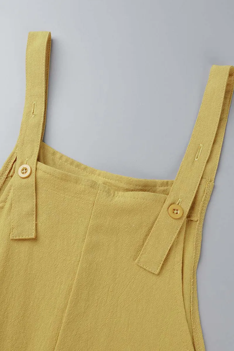 Casual Simplicity Solid Patchwork Square Collar Loose Jumpsuits(6 Colors)