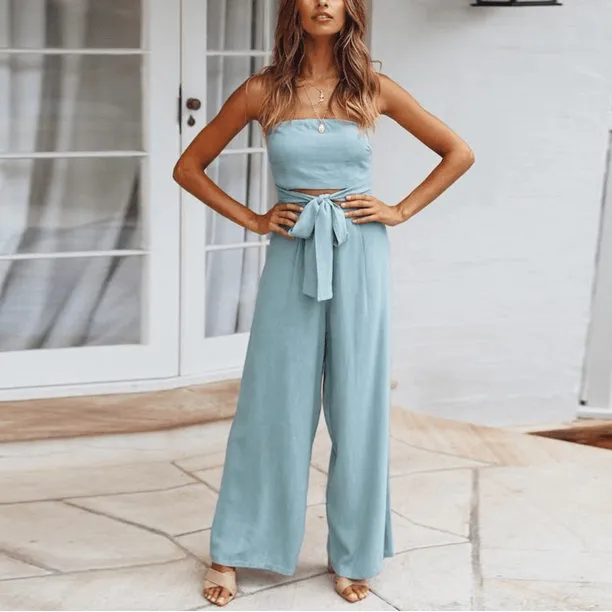 Casual strapless jumpsuits