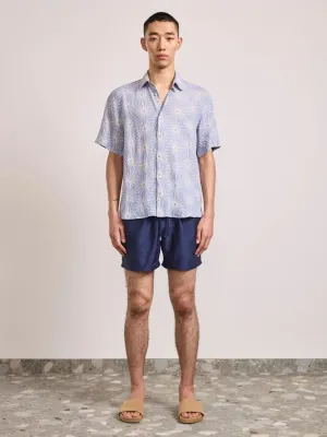Chambray Blue Castro Linen Shirt