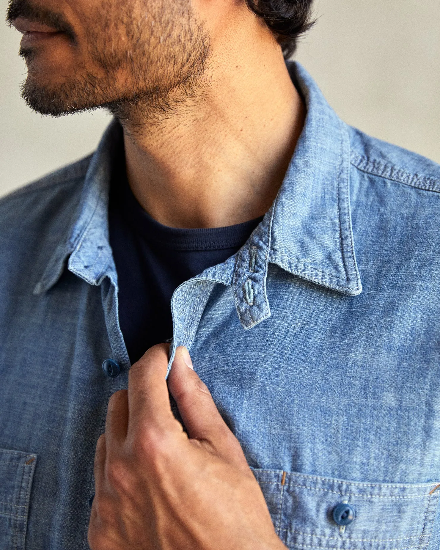 Chambray Utility Shirt