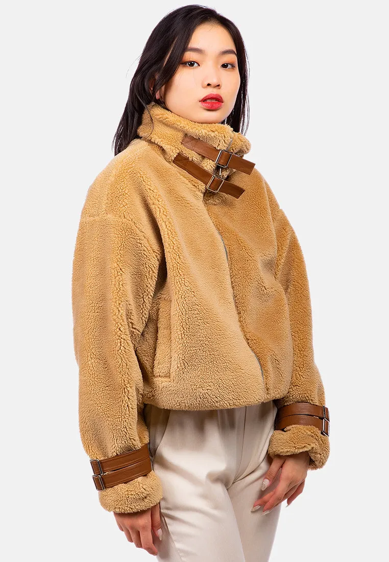Chill Morning Faux Fur Teddy Jacket