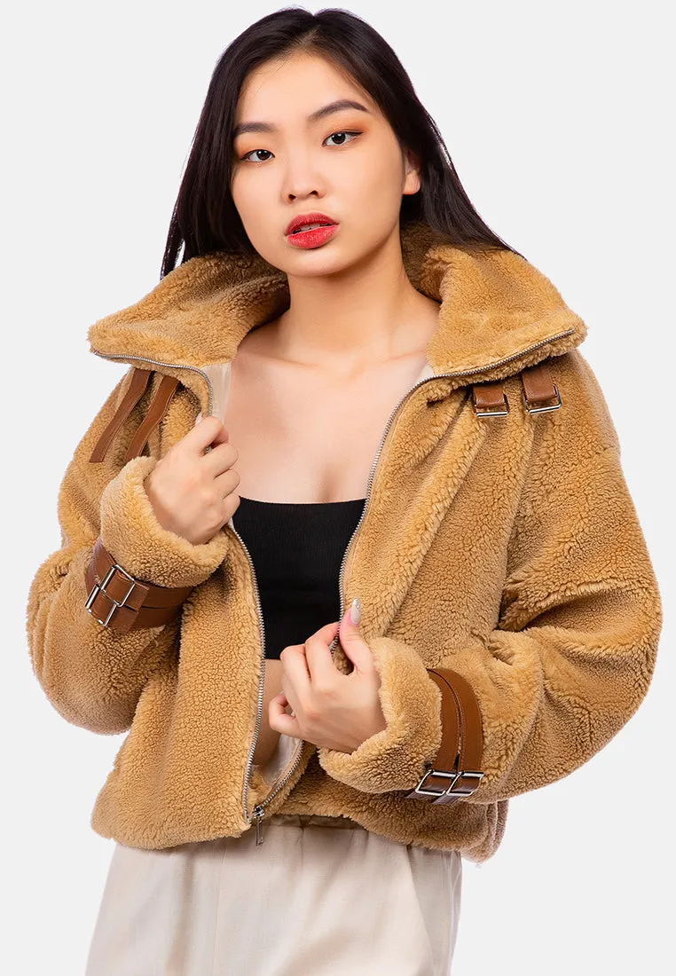 Chill Morning Faux Fur Teddy Jacket