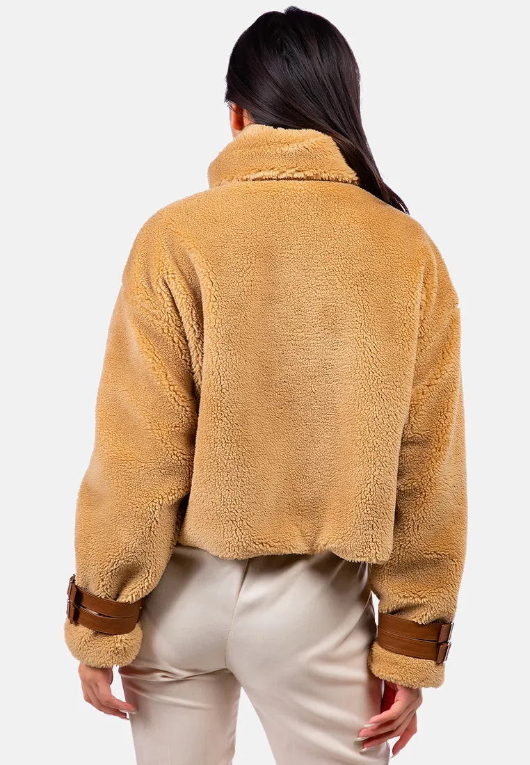 Chill Morning Faux Fur Teddy Jacket