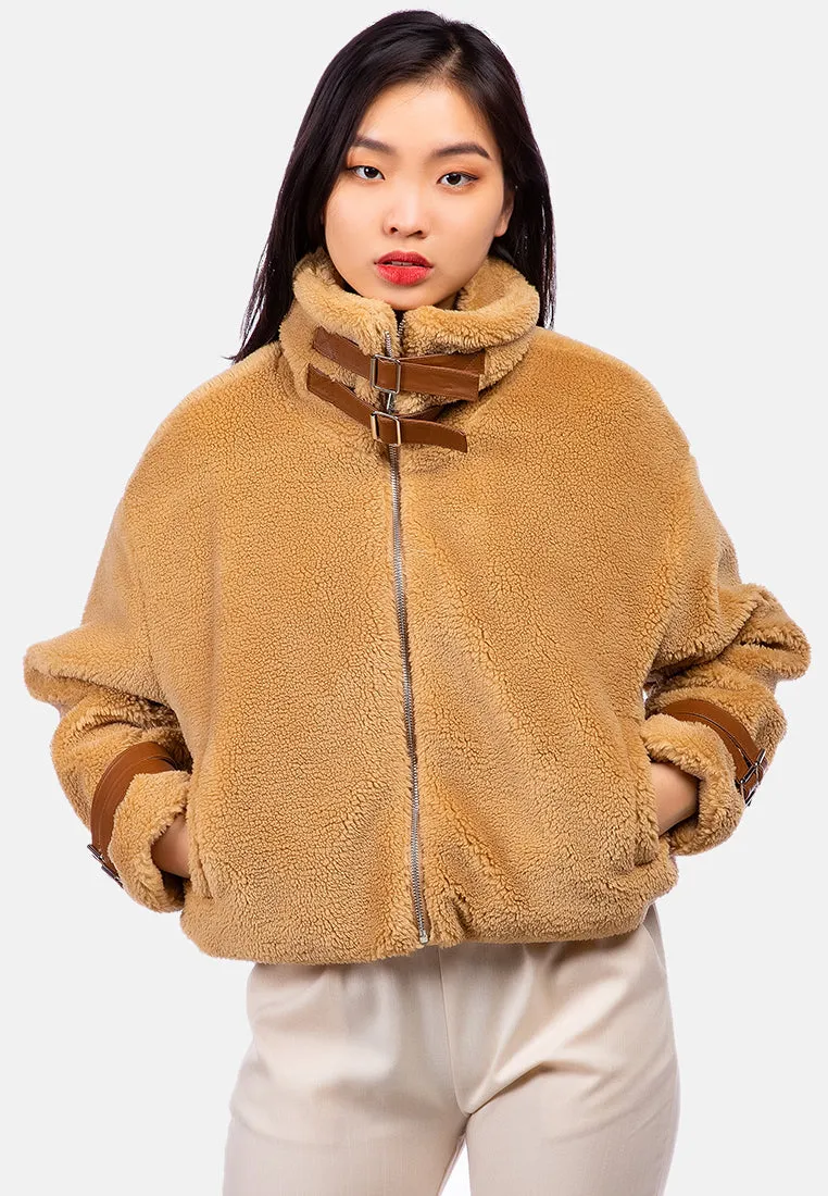 Chill Morning Faux Fur Teddy Jacket