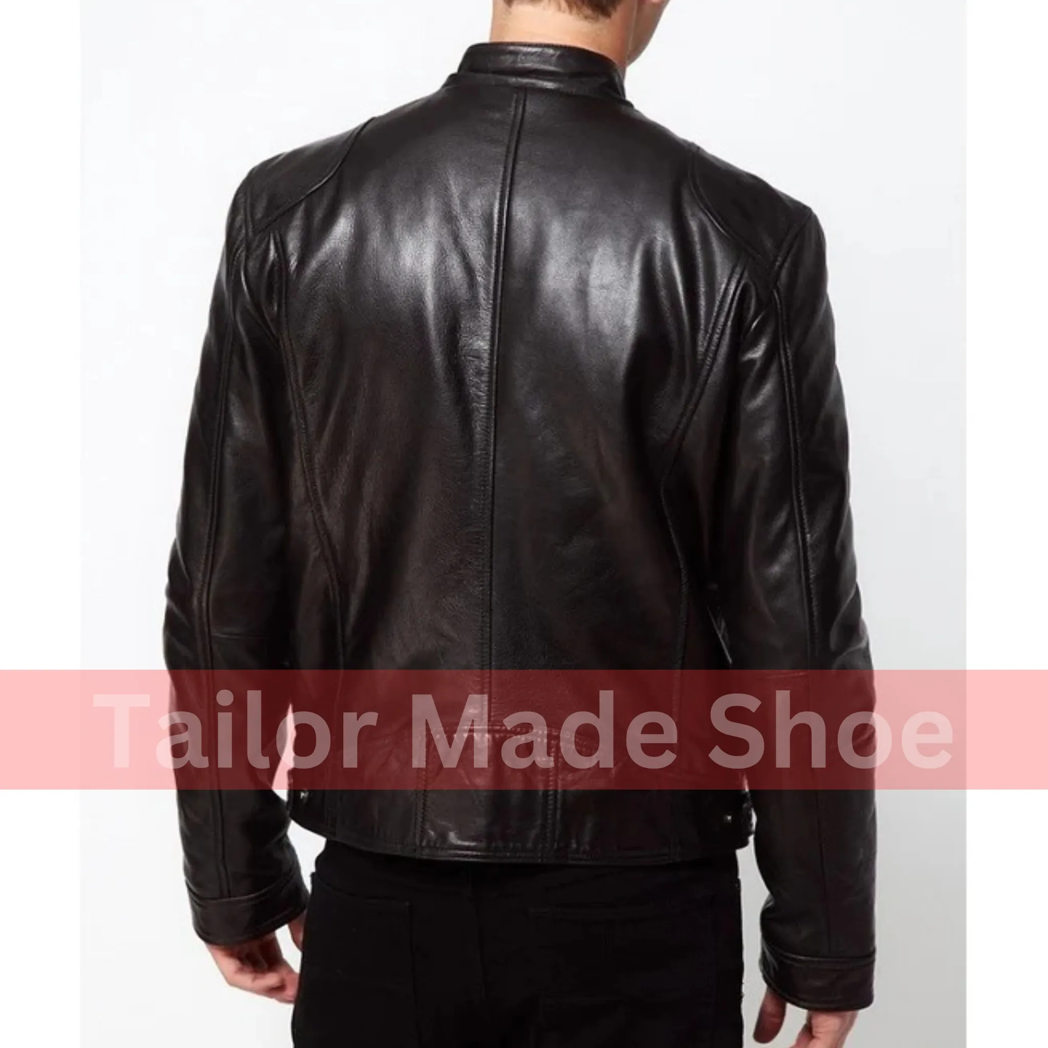 Christmas Collection Soft Lambskin Leather Men's Bomber Biker Jackets