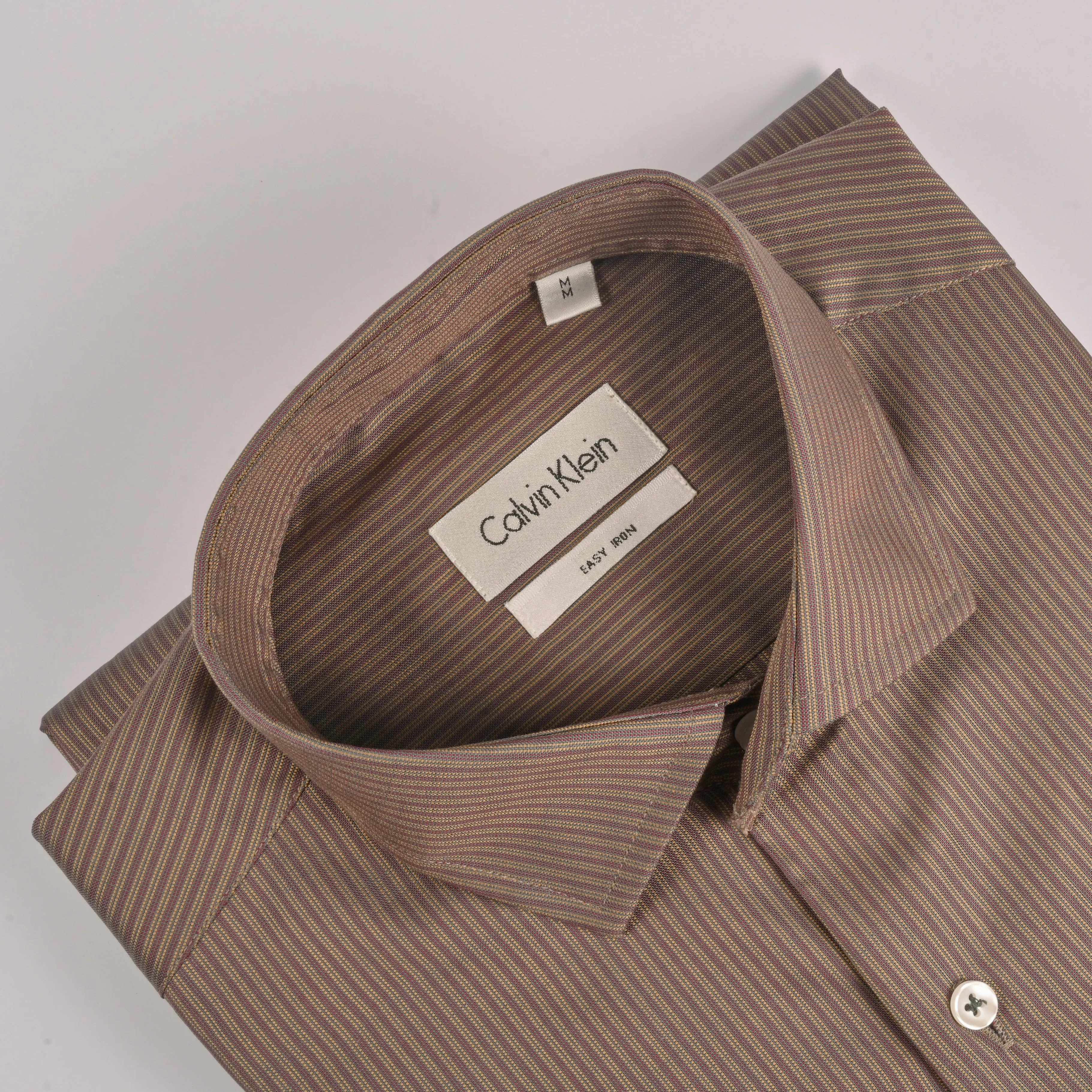 Ck Dark Brown Striped Shirt