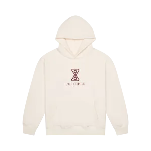 Classic Logo Hoodie - Cream/Maroon
