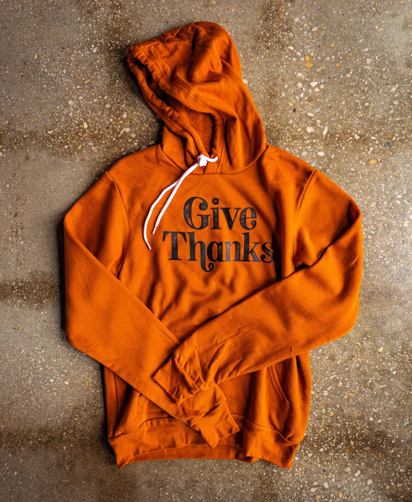 (CLEARANCE) Give Thanks Adult Sponge Fleece Hoodie