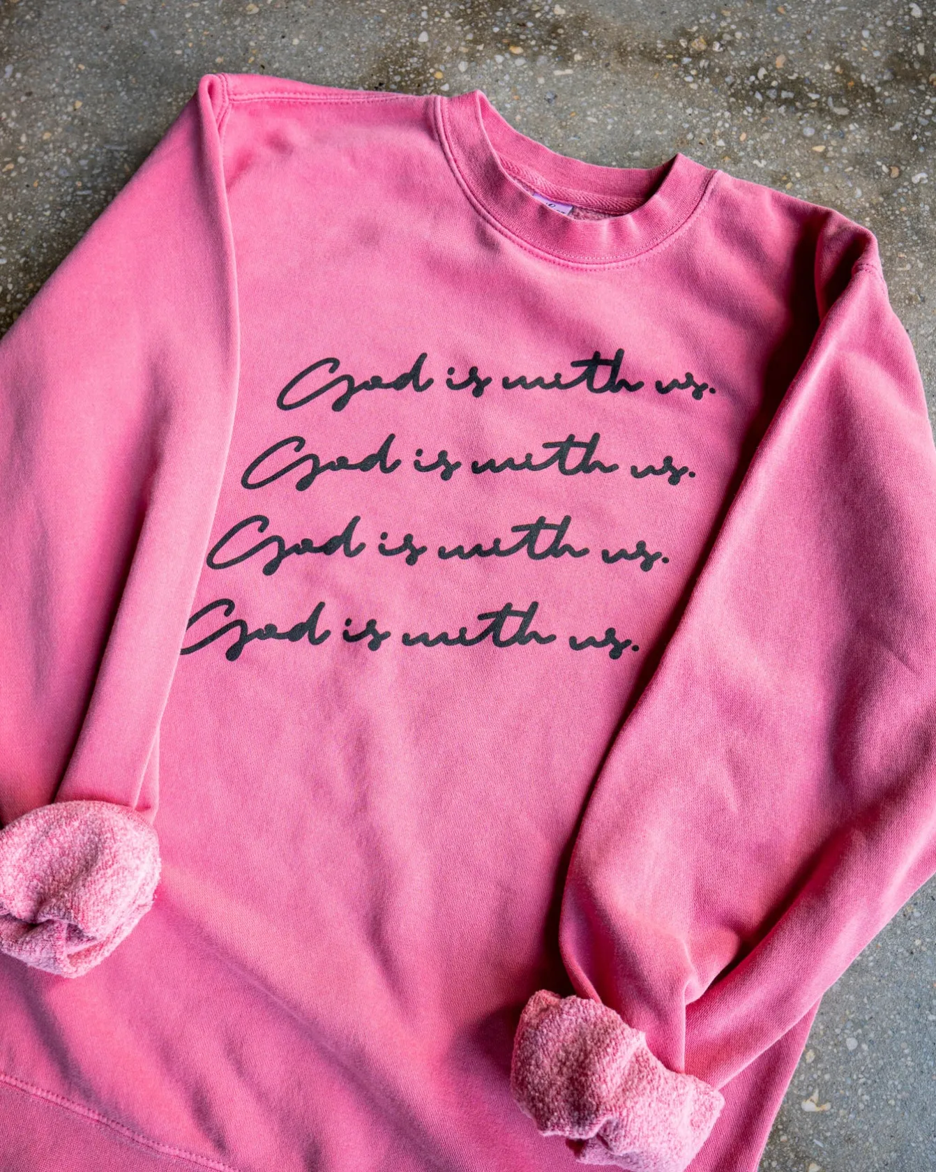 (CLEARANCE) God is With Us Adult Sweatshirt