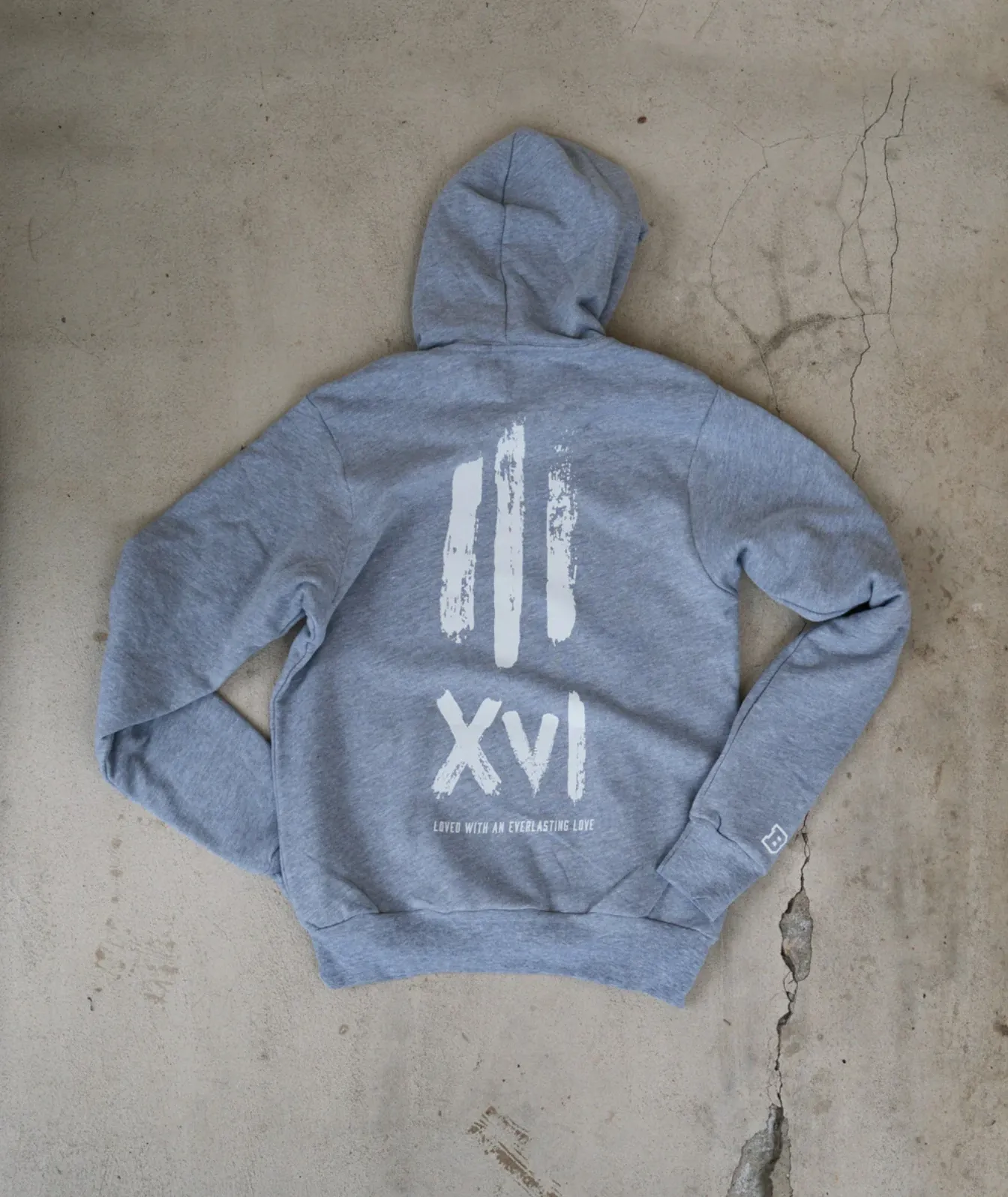 (CLEARANCE) John 3:16 Adult Sponge Fleece Hoodie