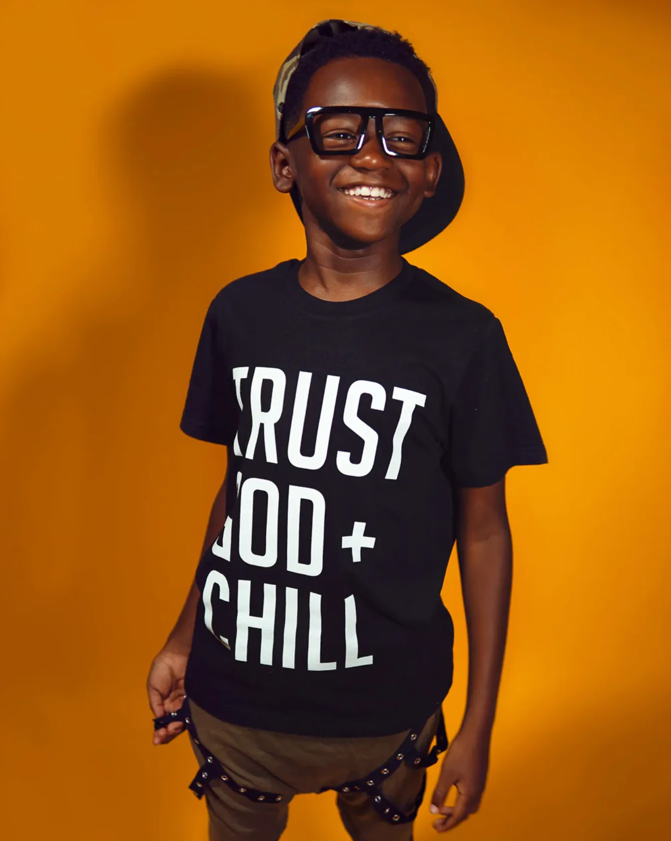 (CLEARANCE) Trust God   Chill Kids T Shirt