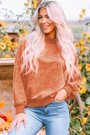 Crew Neck Pullover Sweatshirt
