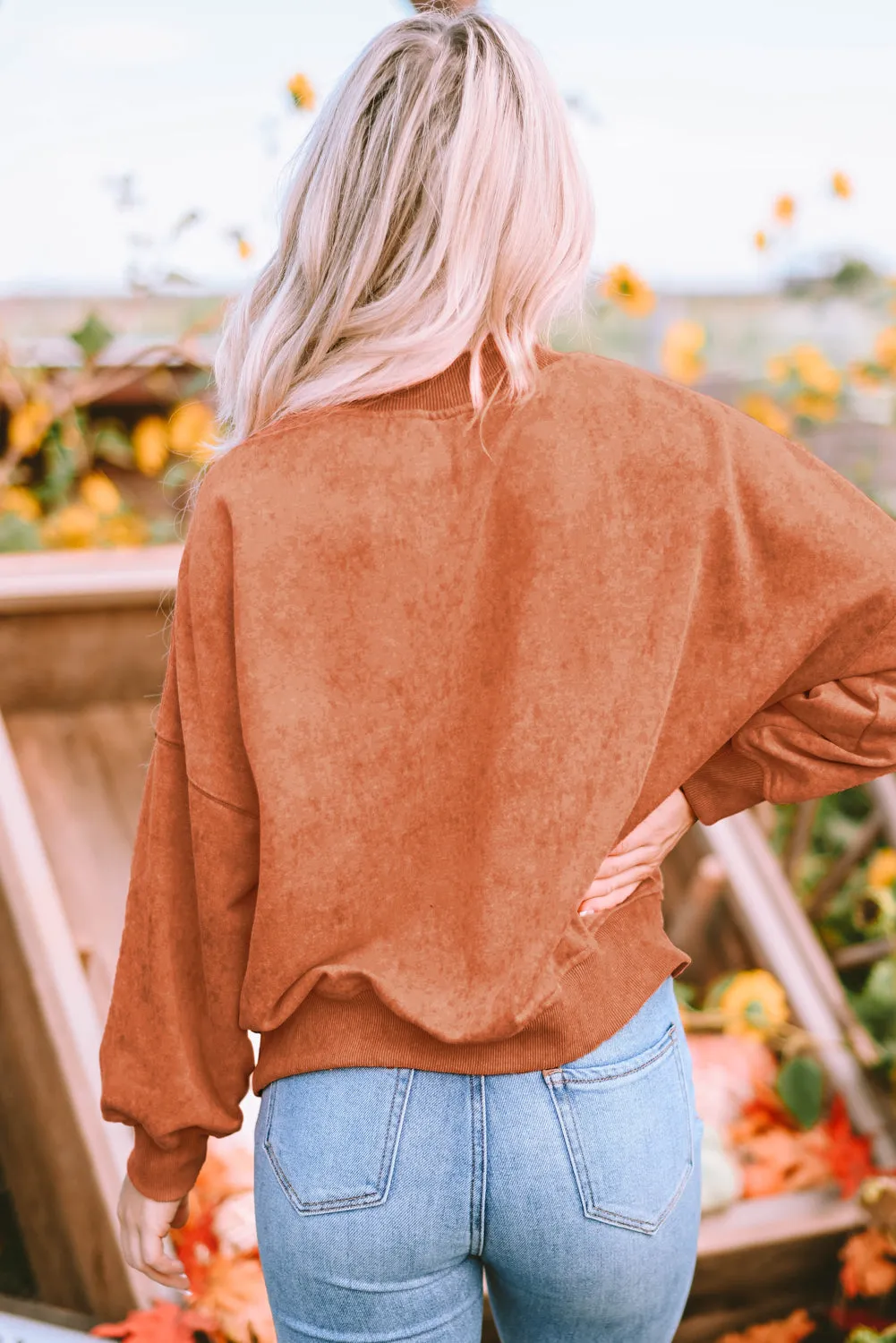 Crew Neck Pullover Sweatshirt