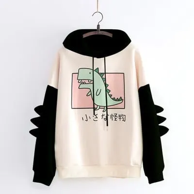 Cute Dinosaur Womens Hoodies