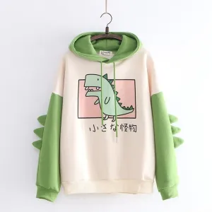 Cute Dinosaur Womens Hoodies