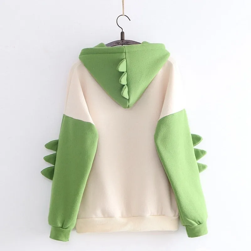 Cute Dinosaur Womens Hoodies