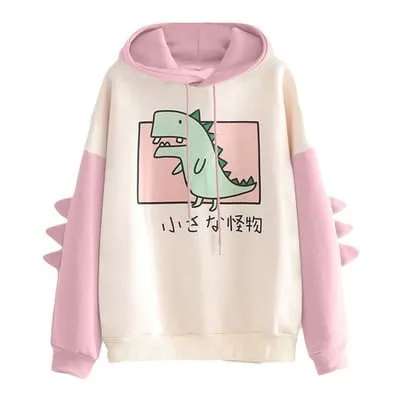 Cute Dinosaur Womens Hoodies