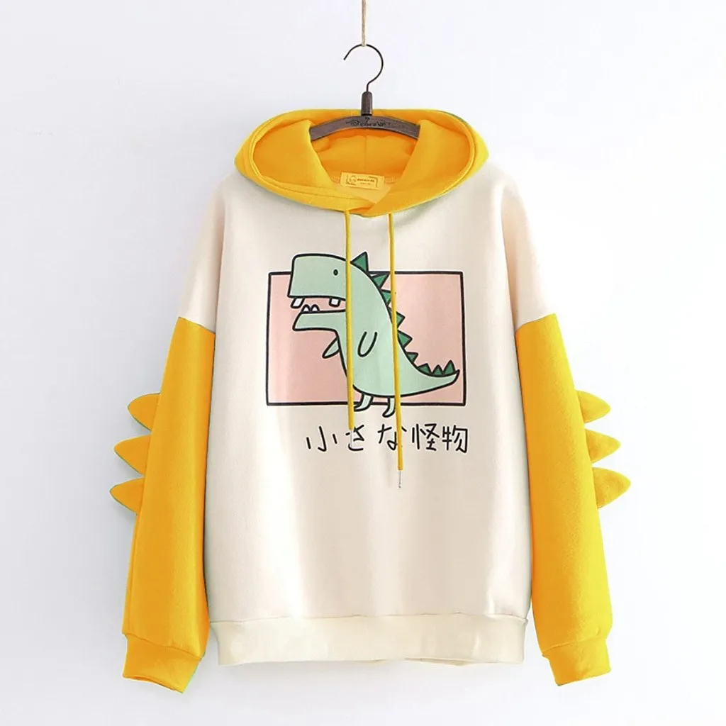 Cute Dinosaur Womens Hoodies