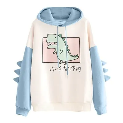 Cute Dinosaur Womens Hoodies