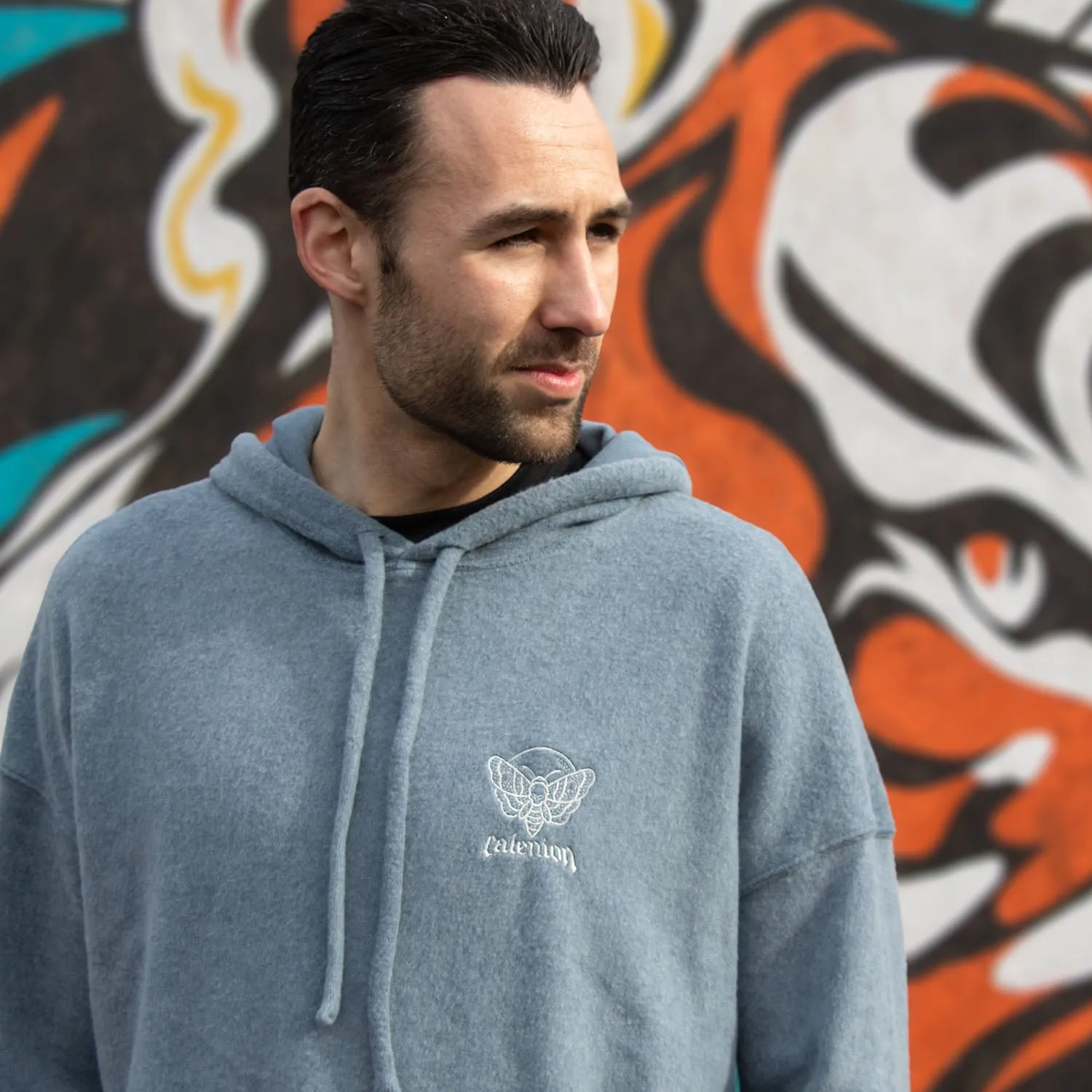 Death Moth Sueded Lightweight Hoodie