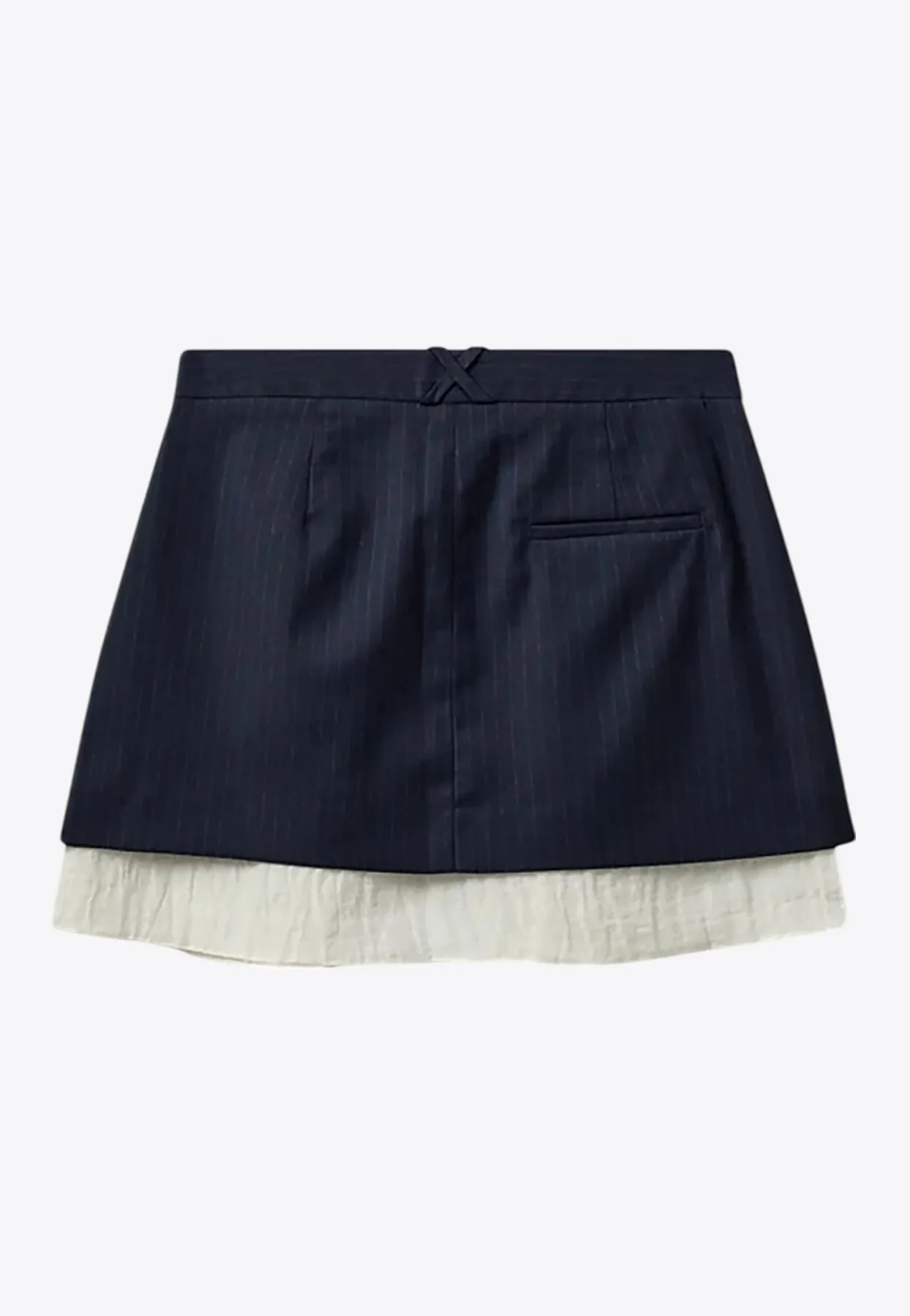 Denver Pinstripe Mini Layered Skirt