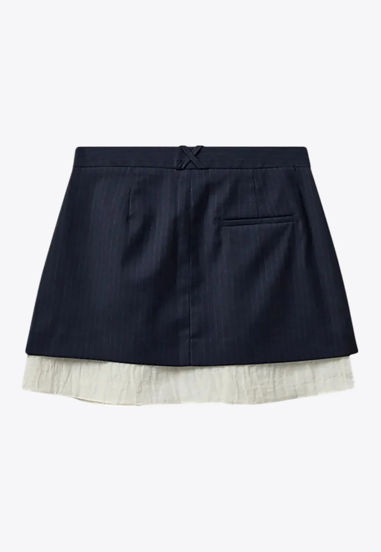 Denver Pinstripe Mini Layered Skirt