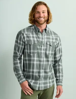 Diamond Back Plaid Button-Down