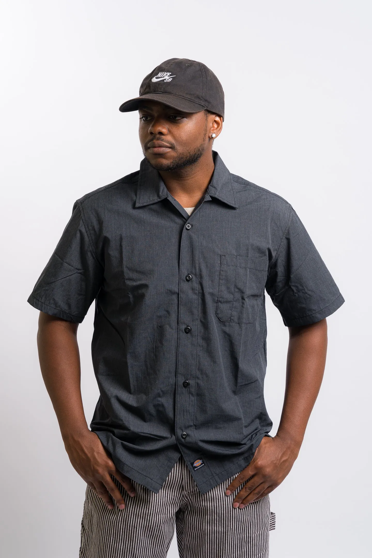 Dickies Skateboarding Waynesboro Shirt - Black Chambray