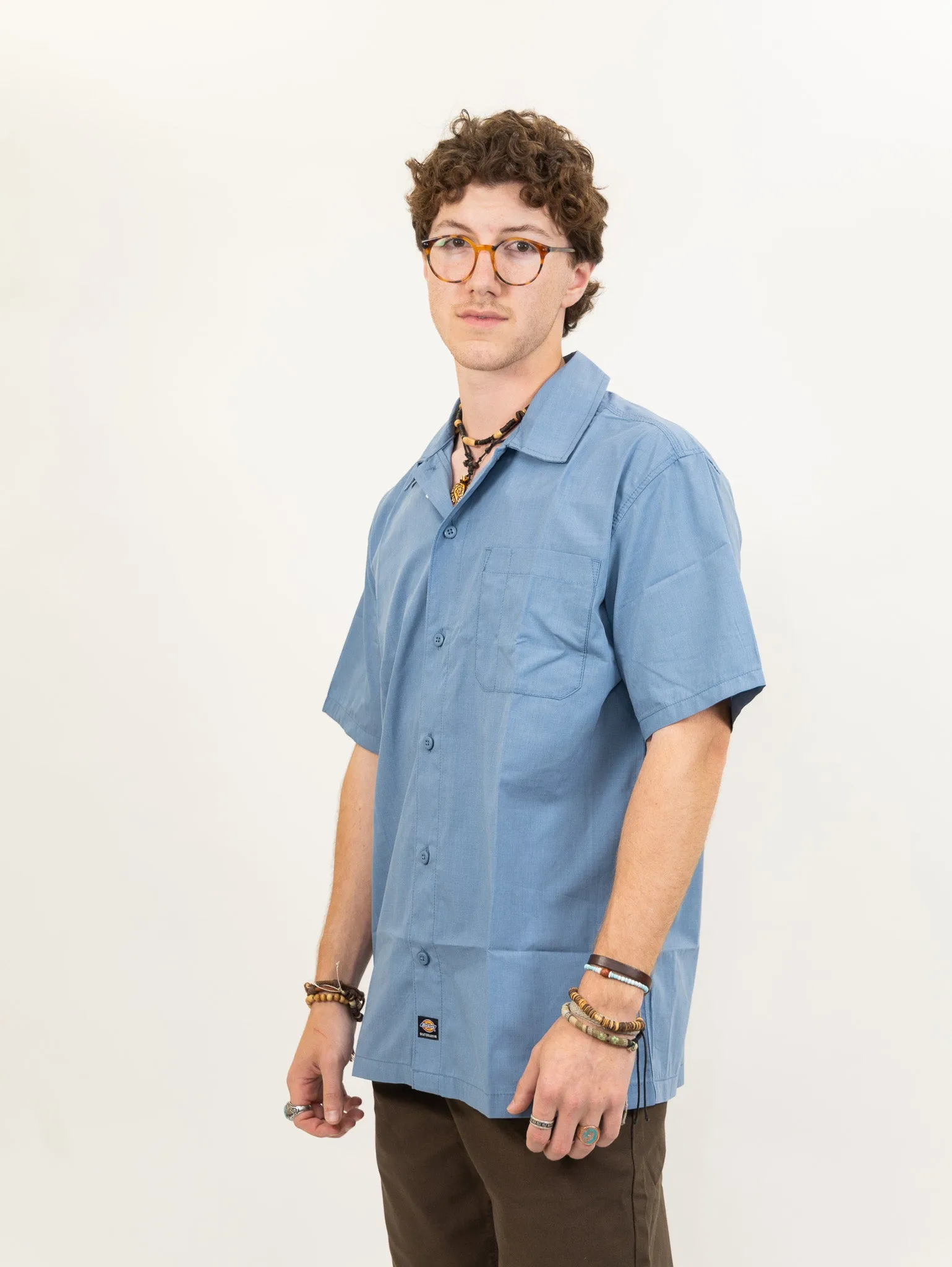 Dickies Skateboarding Waynesboro Shirt - Cornet Blue Chambray