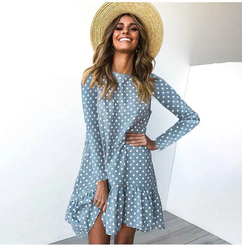 Doris Ruffle Bottom Dress