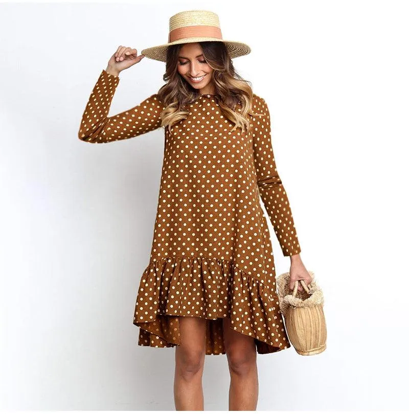 Doris Ruffle Bottom Dress