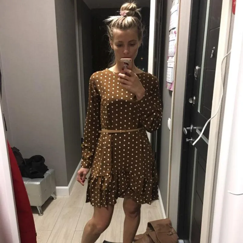 Doris Ruffle Bottom Dress