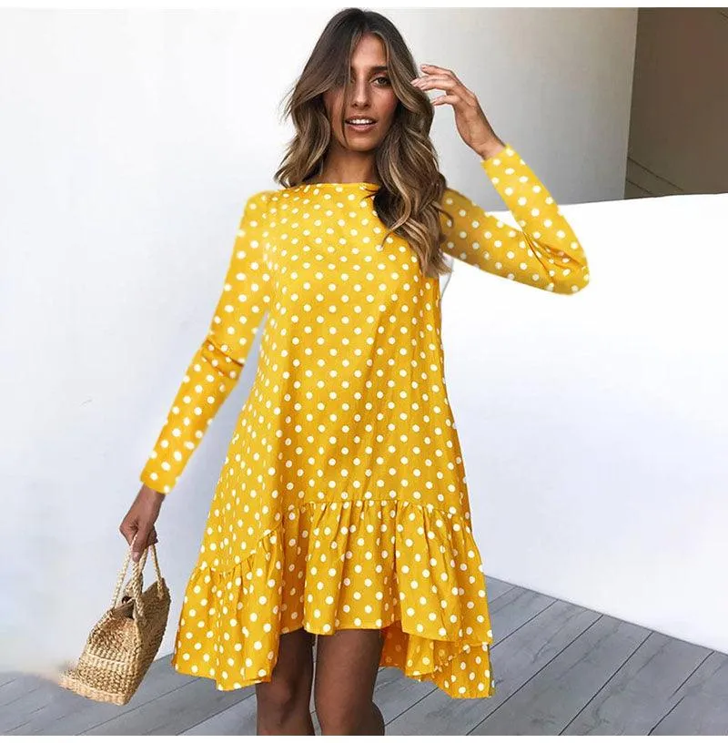 Doris Ruffle Bottom Dress