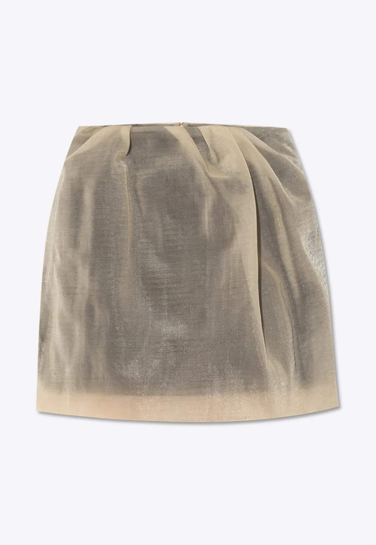 Double Mesh Layered Mini Skirt