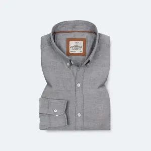 Double Tone Grey Oxford Shirt