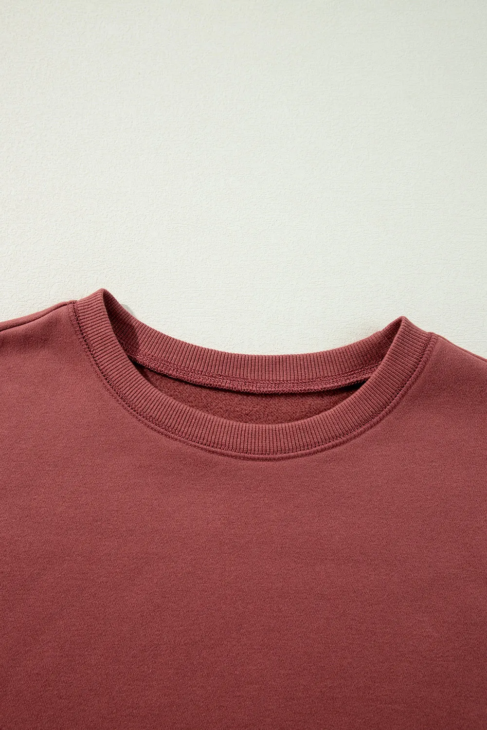 Drop Shoulder Pullover Sweatshirt
