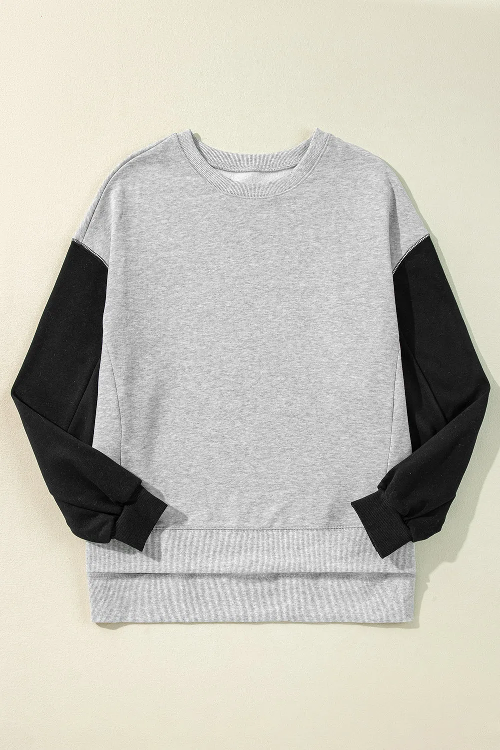 Drop Shoulder Pullover Sweatshirt