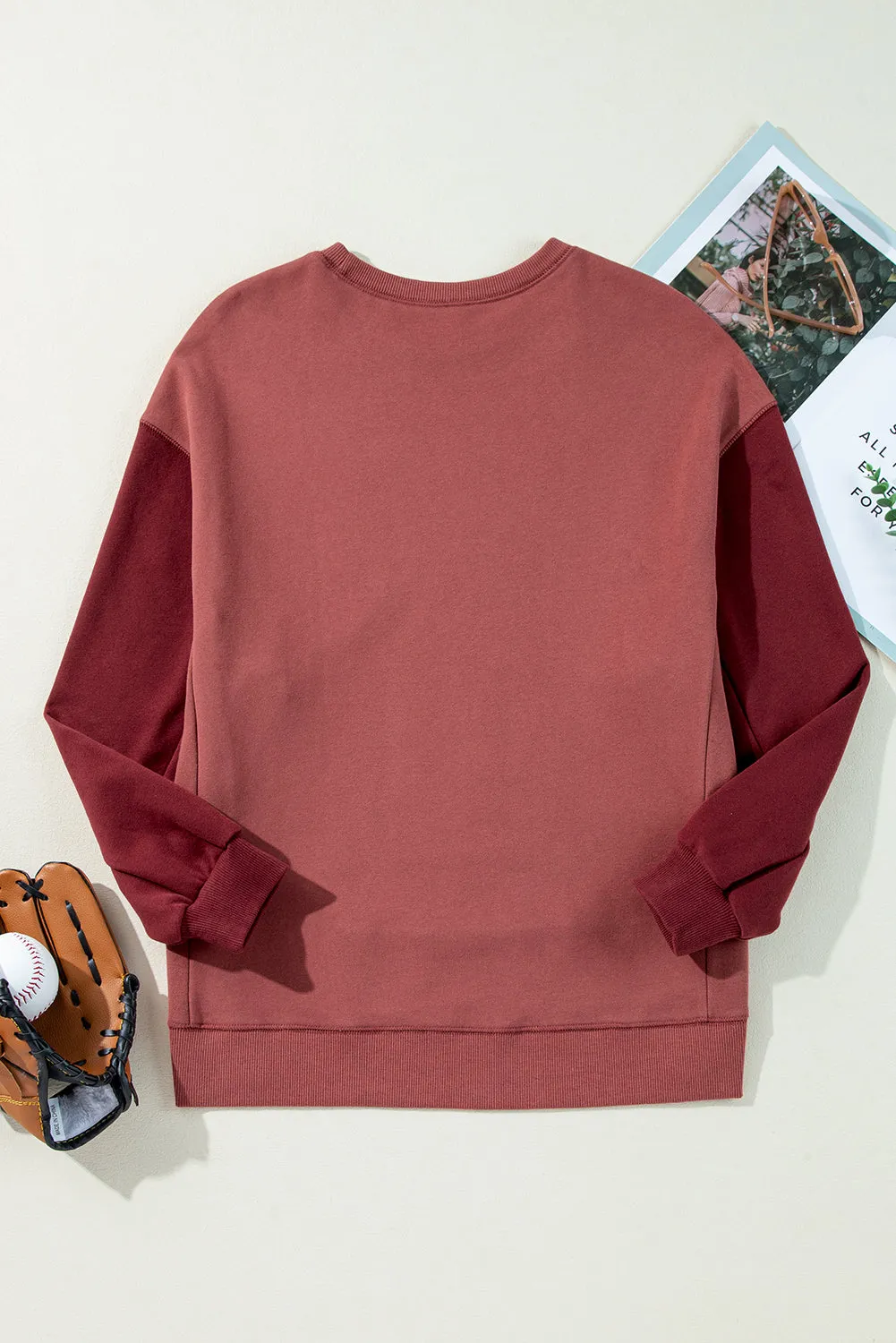 Drop Shoulder Pullover Sweatshirt