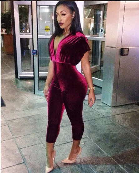 Elegant Jumpsuits Ladies Loose Slim Casual Party Overalls Long Pants Women Sleeveless Nightclub Rompers