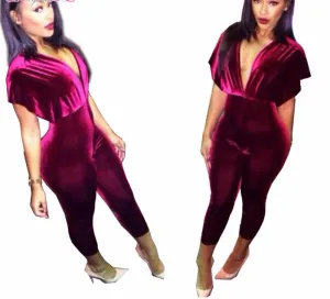 Elegant Jumpsuits Ladies Loose Slim Casual Party Overalls Long Pants Women Sleeveless Nightclub Rompers