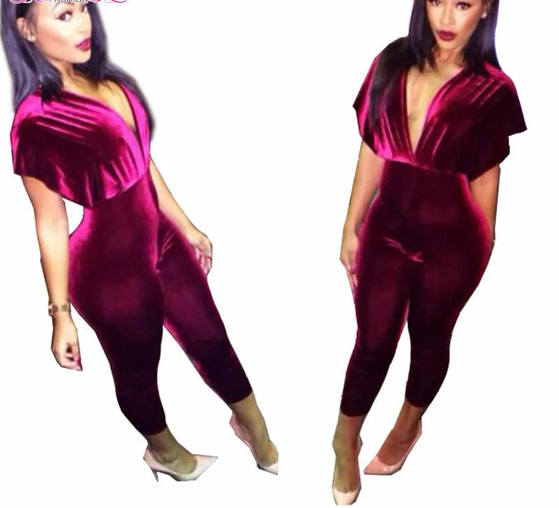 Elegant Jumpsuits Ladies Loose Slim Casual Party Overalls Long Pants Women Sleeveless Nightclub Rompers