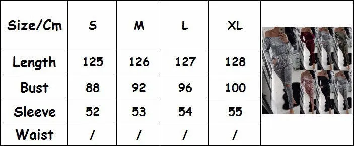 Elegant Off Shoulder Velvet Jumpsuit Women Slim Overalls Rompers Casual Long Pants Ladies Jumpsuits Romper