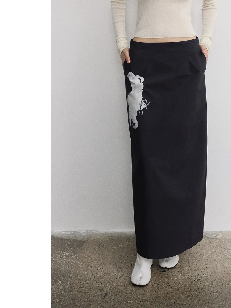 Elegant Vertical A-line Skirt