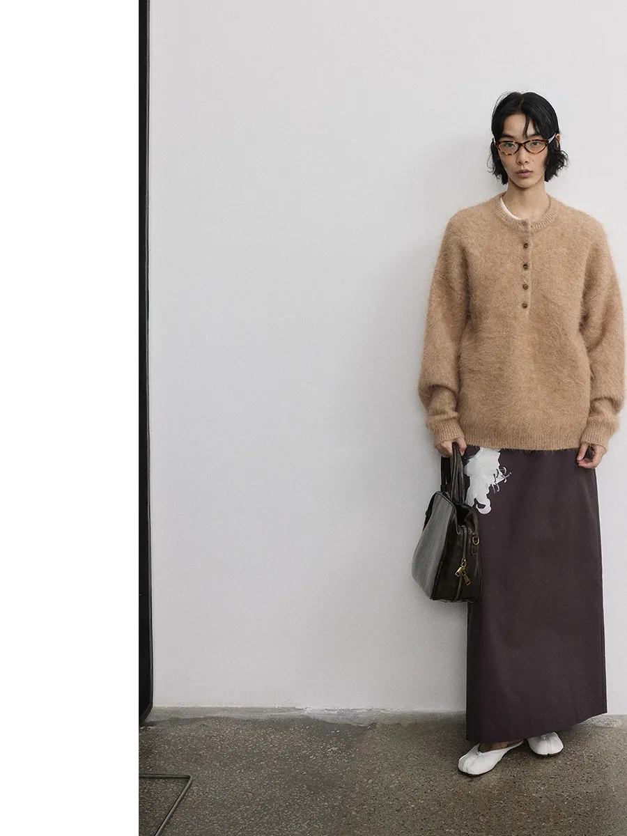 Elegant Vertical A-line Skirt